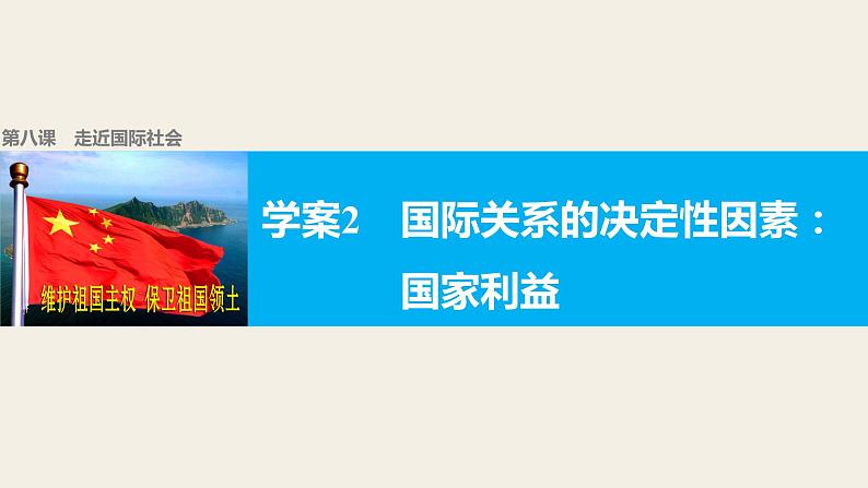 高中政治人教版必修二同步课件：8.2 国际关系的决定性因素：国家利益01