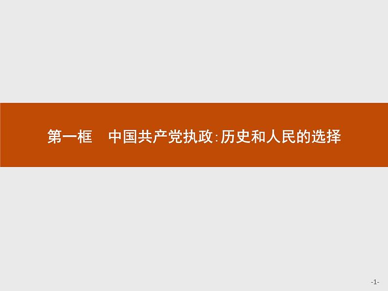 高中政治人教版必修2课件：6.1 中国共产党执政：历史和人民的选择01