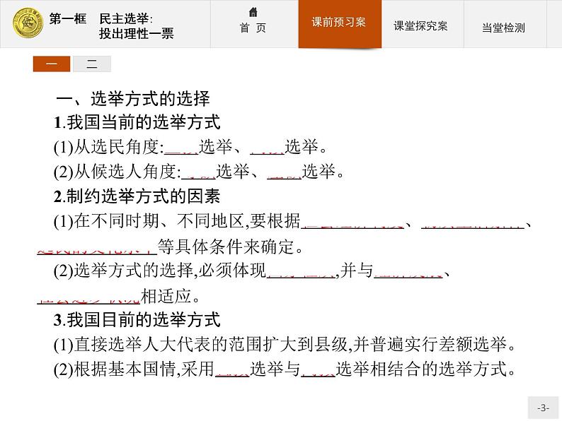 高中政治人教版必修2课件：2.1 民主选举：投出理性一票03