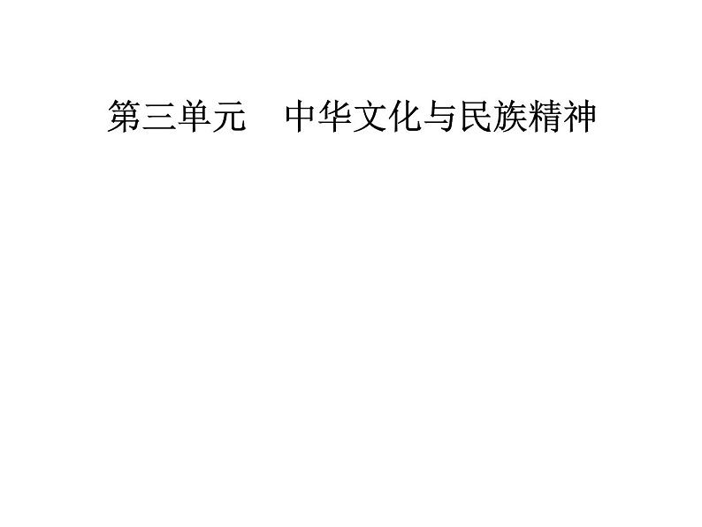 高中政治必修三课件：第三单元第六课第二框博大精深的中华文化01