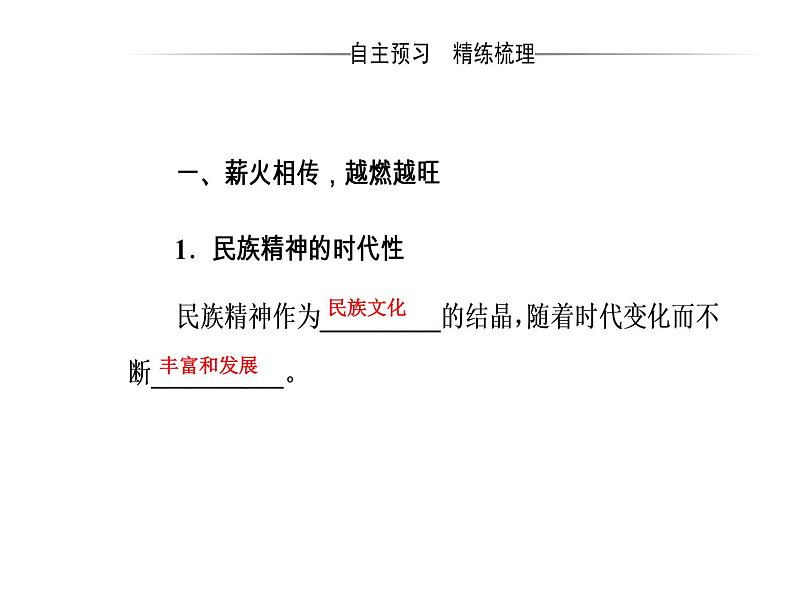 高中政治必修三课件：第三单元第七课第二框弘扬中华民族精神04