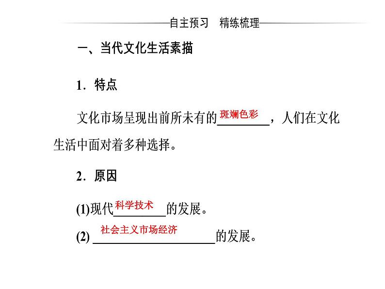 高中政治必修三课件：第四单元第八课第一框色彩斑斓的文化生活04