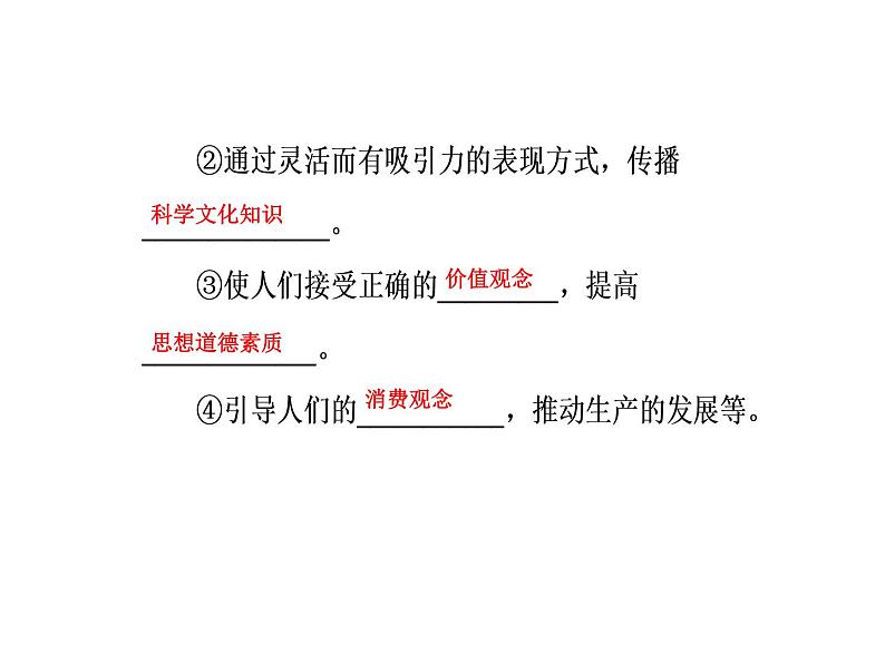 高中政治必修三课件：第四单元第八课第一框色彩斑斓的文化生活06