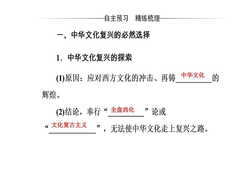 高中政治必修三课件：第四单元第九课第一框走中国特色社会主义文化发展道路05