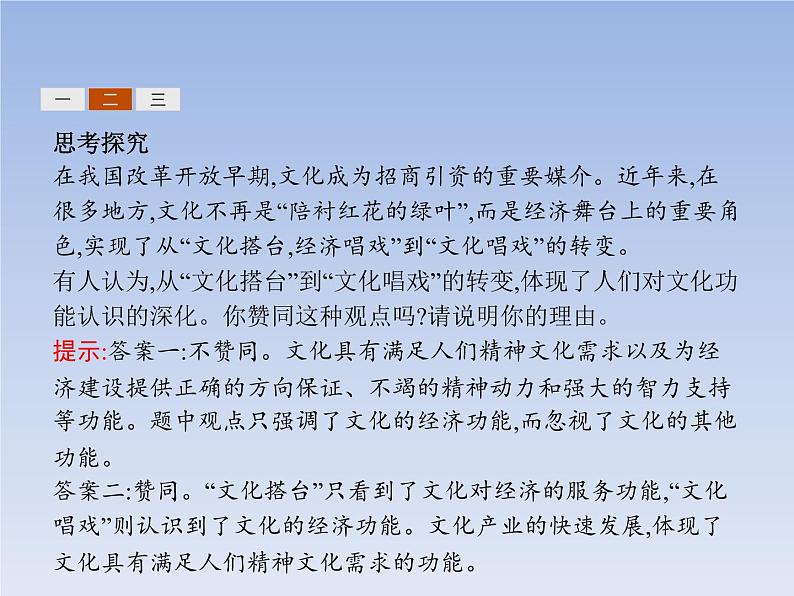 高中政治人教版必修3课件：1.2文化与经济、政治06