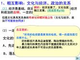 高二政治必修3课件：1-1-2文化与经济政治（新人教版）