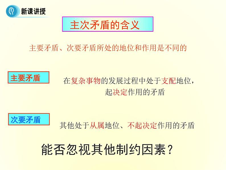 高中人教版政治必修四课件：第九课 第二框《用对立统一的观点看问题》08