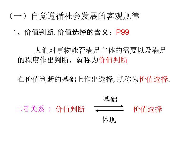 高中人教版政治必修四课件：第十二课 第二框《价值判断与价值选择》07