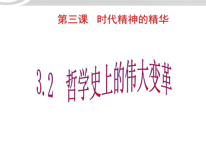 高二政治 1.3.2哲学史上的伟大变革课件 新人教必修401