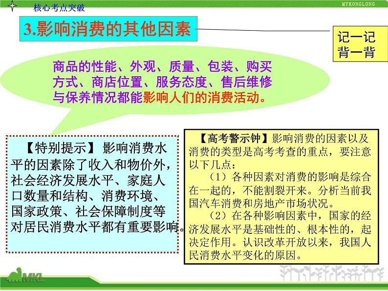 人教版高中政治复习课件：1-1.3多彩的消费第7页