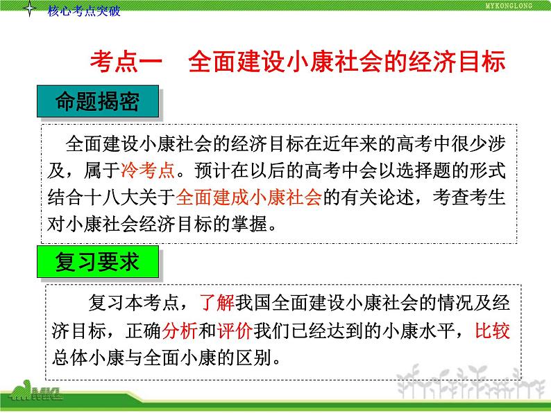 人教版高中政治复习课件：1-4.10科学发展观与小康社会的经济建设04