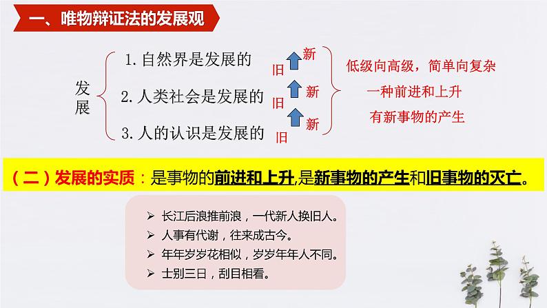 高中政治必修四3.2 世界是永恒发展的 课件PPT06