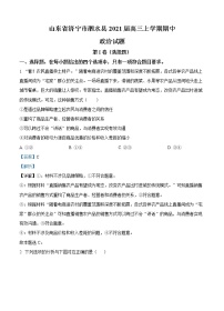 山东省济宁市泗水县2021届高三上学期期中考试 政治 (含答案)