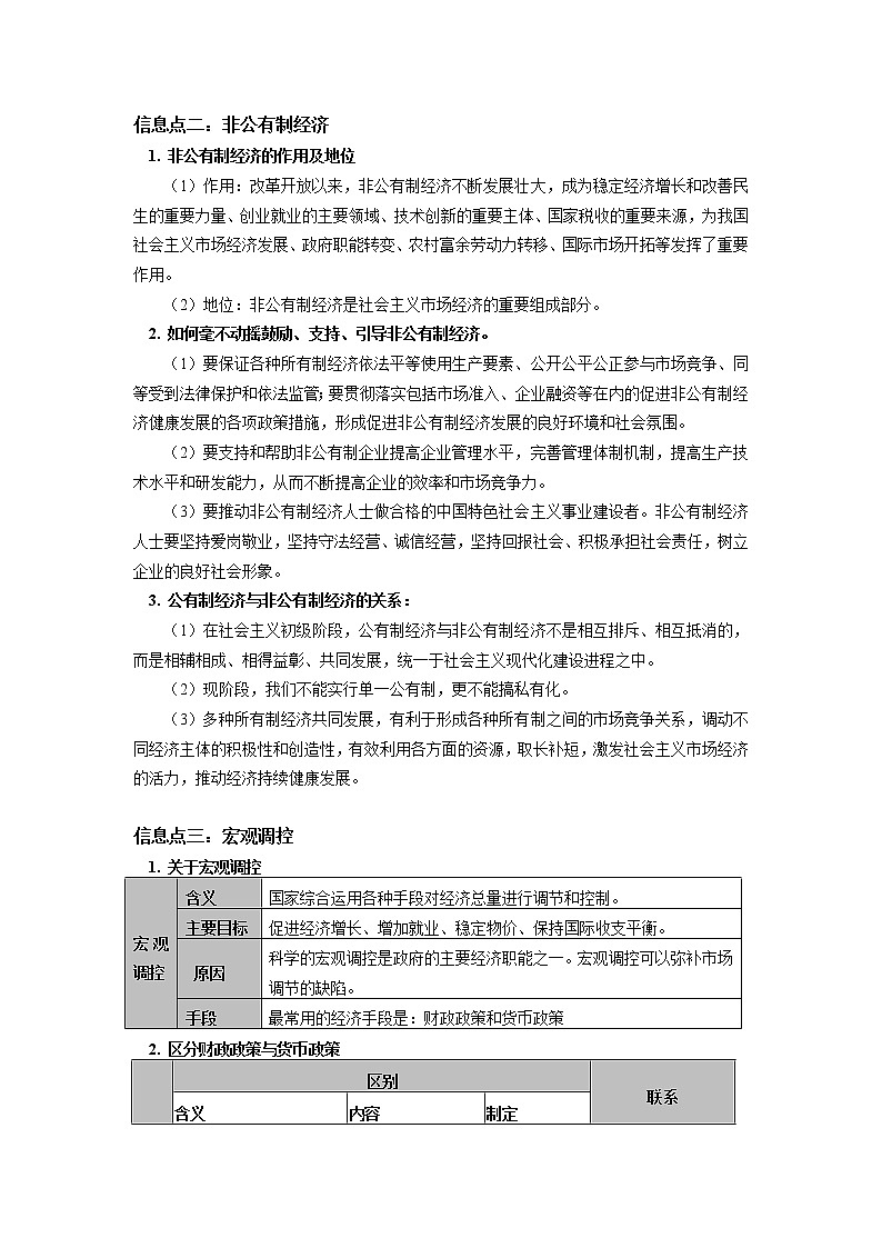 学案 时政热点专题（2020年中央经济工作会议）02