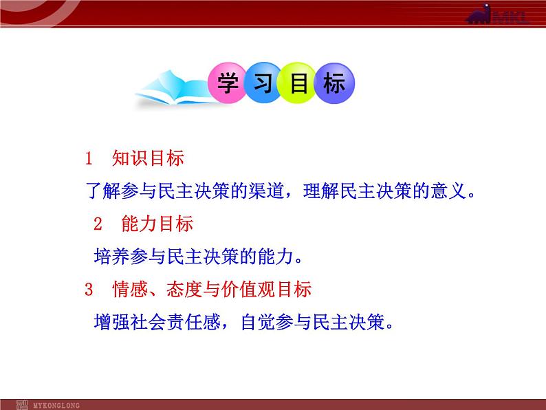 课件PPT 高中政治新课程课件：1.2.2 民主决策：作出最佳选择（人教必修2）02