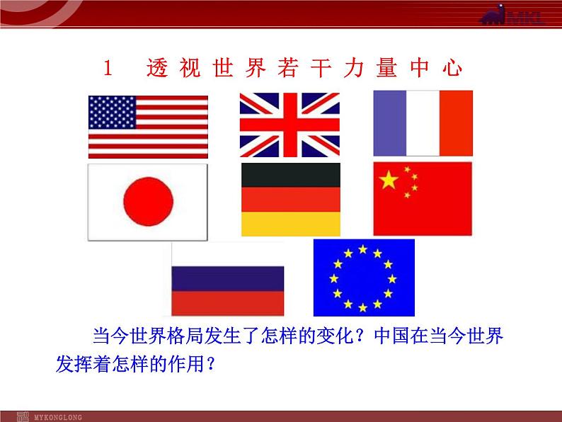 课件PPT 高中政治新课程课件：4.9.2 世界多极化：不可逆转（人教必修2）03