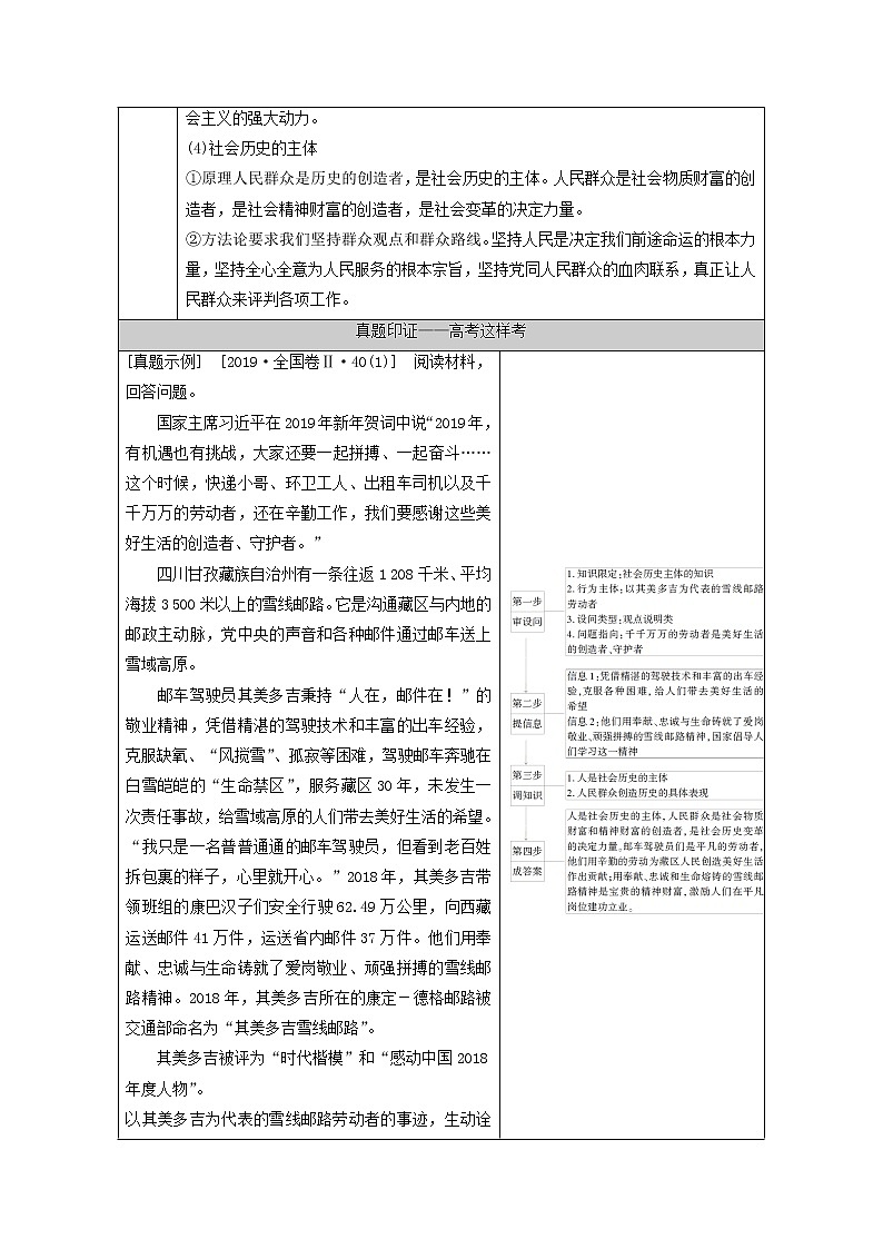 2021高考政治二轮复习突破12认识社会与价值选择第2课时主观题增分提能学案02