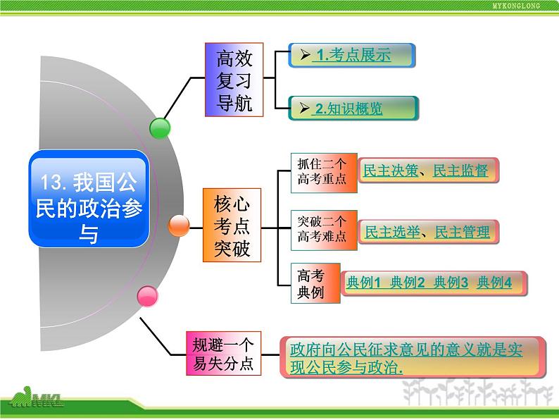 课件PPT 人教版高中政治复习课件：2-1.2我国公民的政治参与02