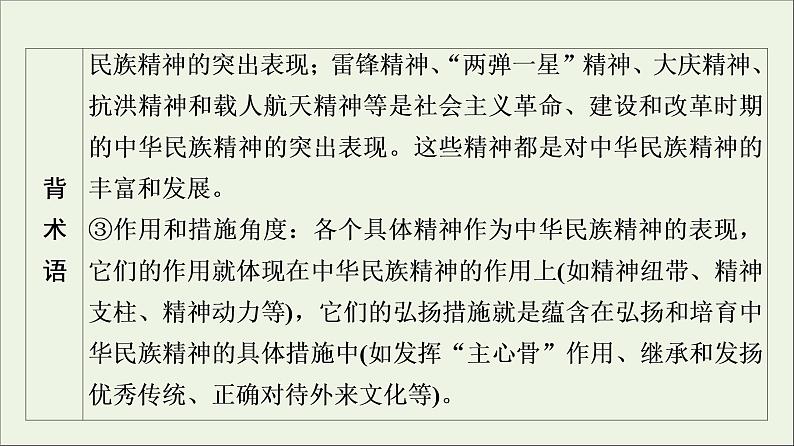 课件 2021高考政治二轮复习第1部分专题整合突破9中华文化与文化强国第2课时主观题增分提能课件第6页