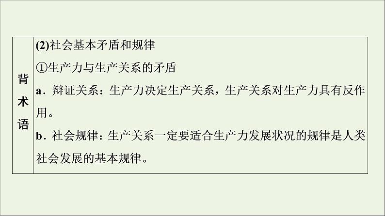 课件 2021高考政治二轮复习第1部分专题整合突破12认识社会与价值选择第2课时主观题增分提能课件第6页