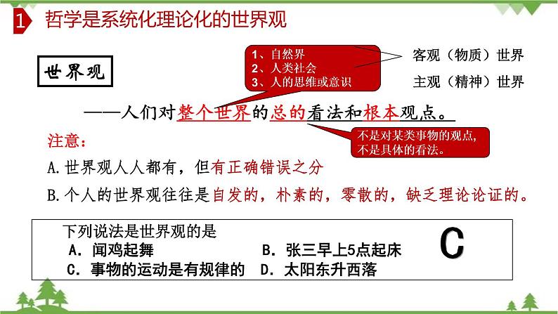 课件 1.2 关于世界观的学说-2021学年高二政治同步备课 课件（人教版必修四）04