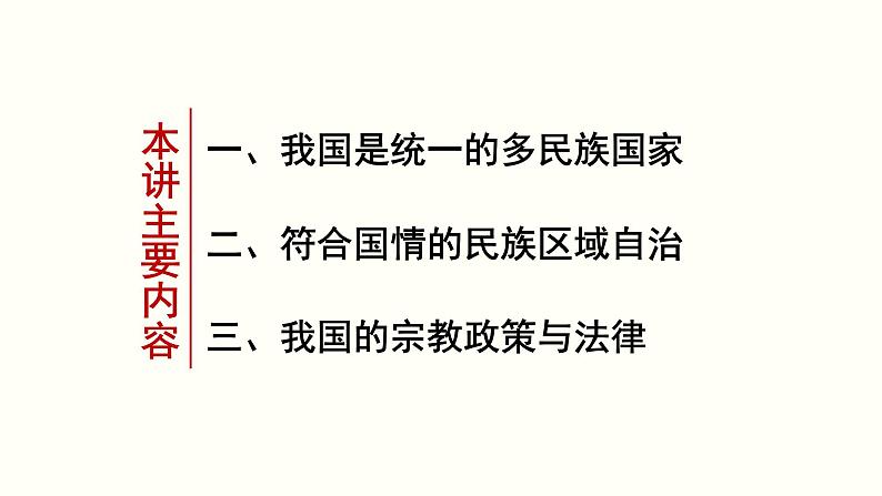 高中政治统编版必修三政治与法治6.2民族区域自治制度 课件02