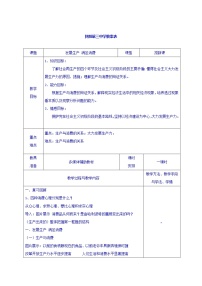 高中政治思品人教版 (新课标)必修1 经济生活第二单元  生产、劳动与经营第四课   生产与经济制度1 发展生产 满足消费教学设计