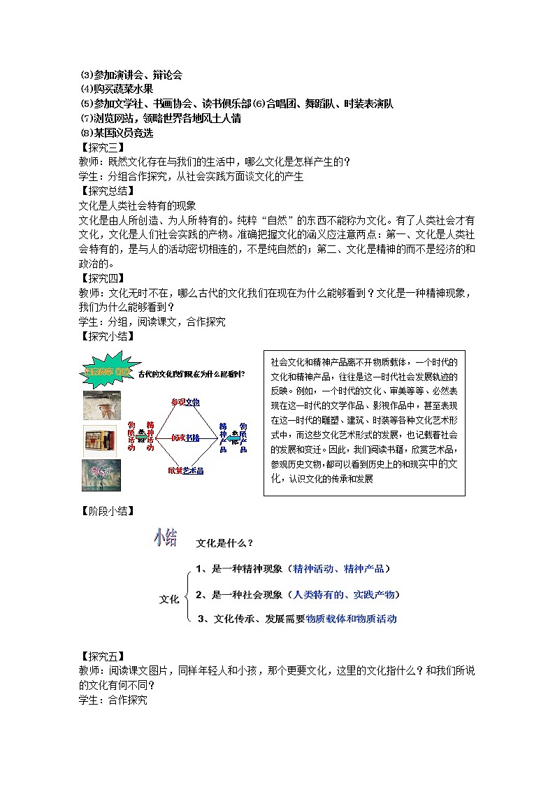 高中政治-第1单元-第1课-第1框-体味文化教材分析与导入设计2-新人教版必修3 教案03