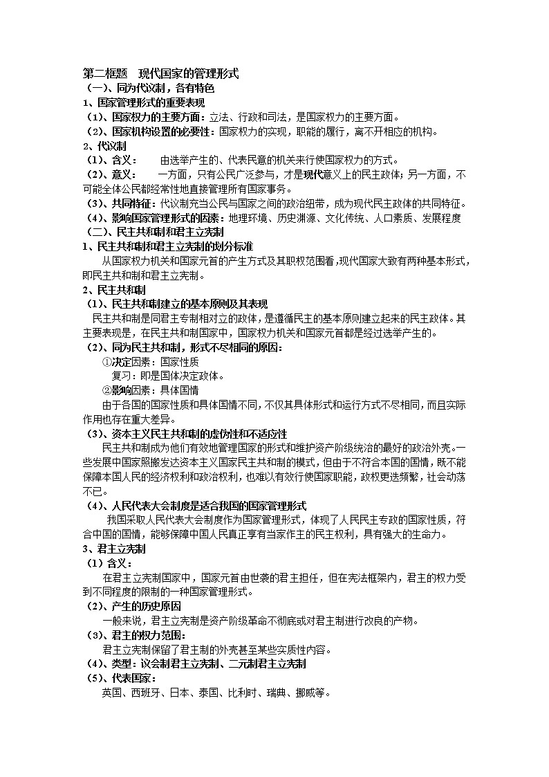 专题一《各具特色的国家与国际组织》03