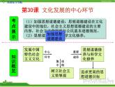 人教版高中政治复习课件：3-4.10文化发展的中心环节