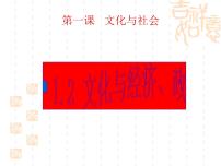 人教版 (新课标)必修3 文化生活2 文化与经济、政治评课课件ppt