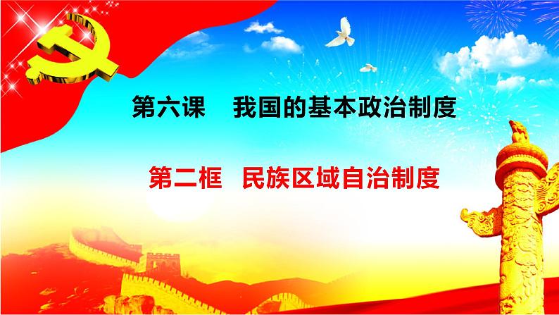 高中政治统编版必修三《政治与法治》6.2民族区域自治制度(共31张PPT)01