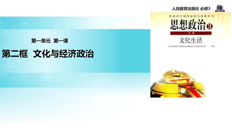 【教学课件】《文化与经济、政治》（人教）01