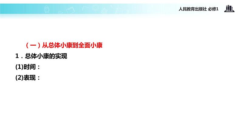 【教学课件】《实现全面建成小康社会的目标》（人教）03