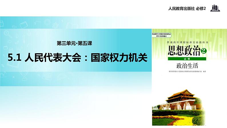 【教学课件】《5.1 人民代表大会：国家权力机关》（人教）01