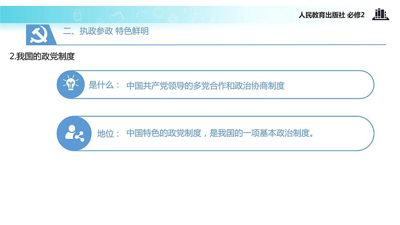 【教学课件】《6.3 共产党领导的多党合作和政治协商制度：中国特色社会主义政党制度》（人教）07