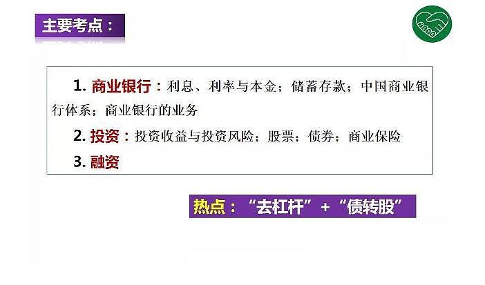 2020版《高考政治》一轮导学案配套课件06：投资理财的选择02