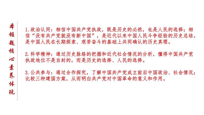 高中 政治思品 人教统编版  必修3 政治与法治 第一单元第一课 历史和人民的选择  中华人民共和国成立前各种政治力量 课件06