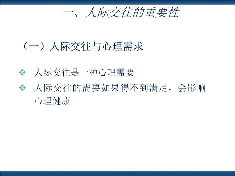 人教版（中职）心理健康 3.1 学会交往 沟通你我 课件05