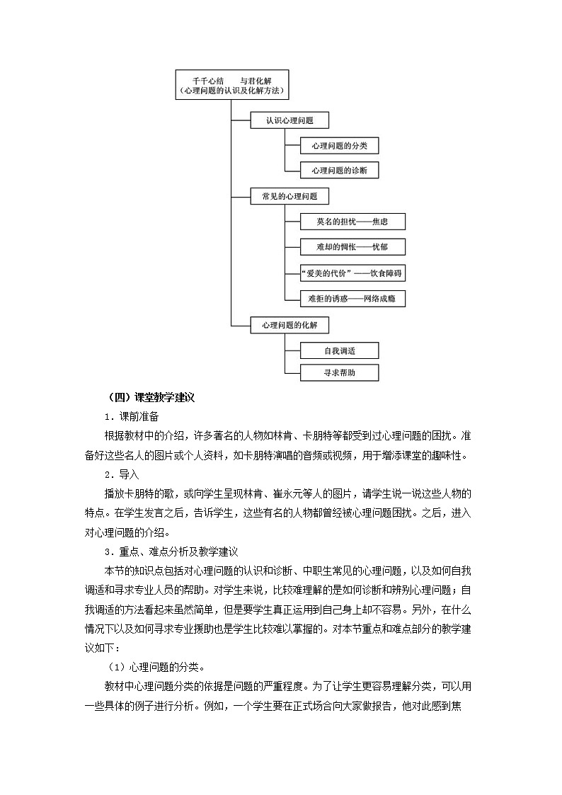 人教版（中职）心理健康 1.3《千千心结 与君化解》教学设计第2页
