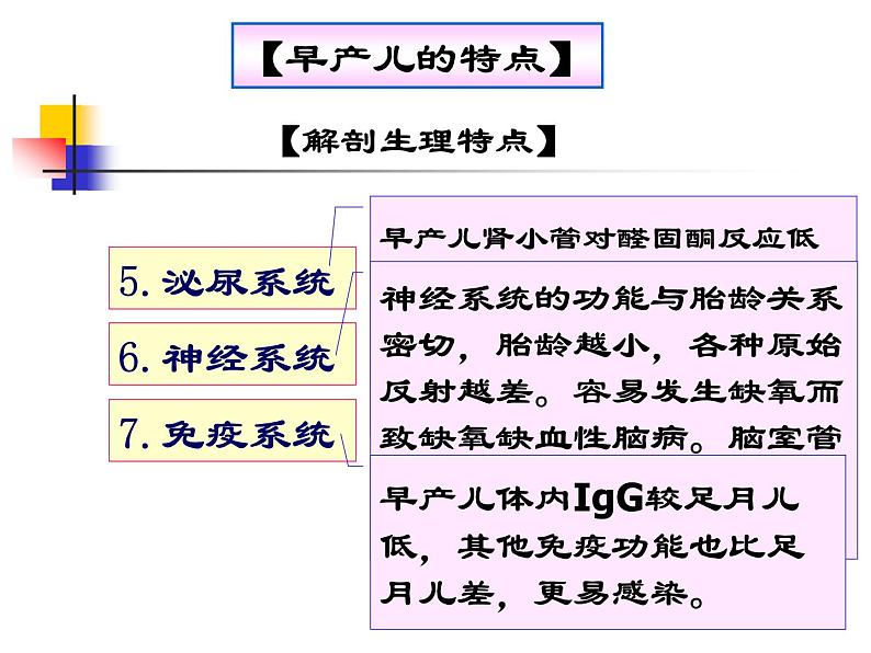 《儿科护理》第5章 第3节 早产儿的特点及护理  课件07