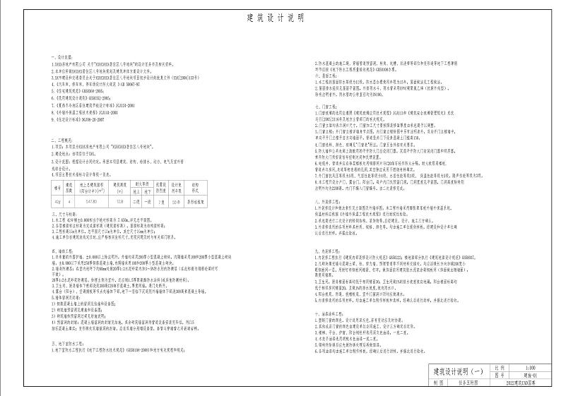 2022年全国职业院校技能大赛中职组 建筑CAD赛项模拟赛题（word版）01