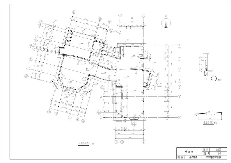 2022年全国职业院校技能大赛中职组 建筑CAD赛项模拟赛题（word版）01