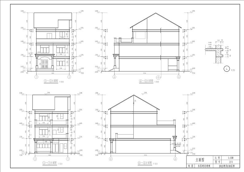 2022年全国职业院校技能大赛中职组 建筑CAD赛项模拟赛题（word版）02