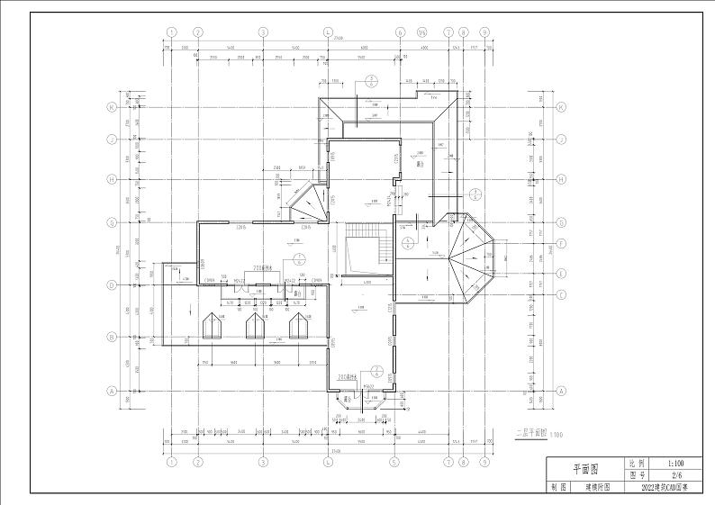 2022年全国职业院校技能大赛中职组 建筑CAD赛项模拟赛题（word版）02