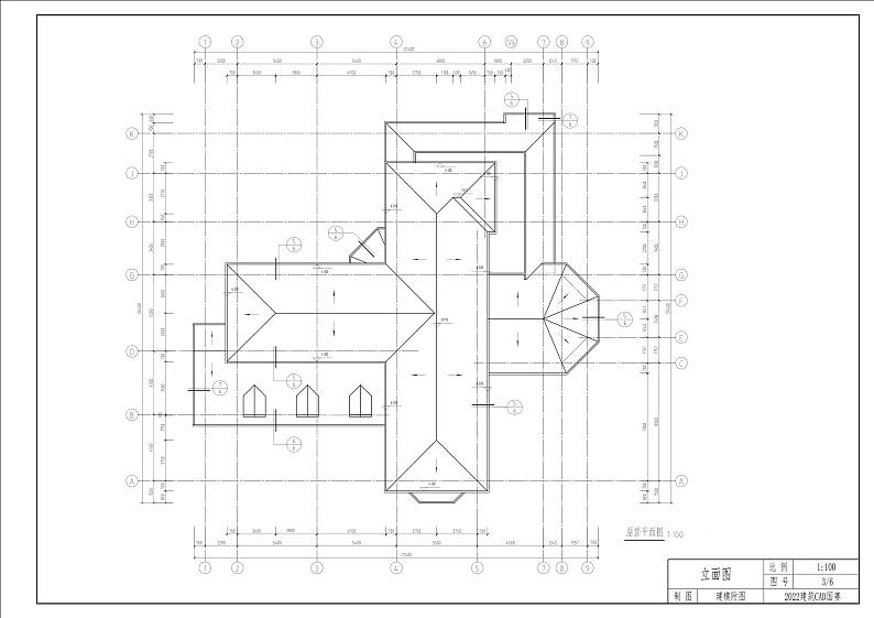 2022年全国职业院校技能大赛中职组 建筑CAD赛项模拟赛题（word版）03