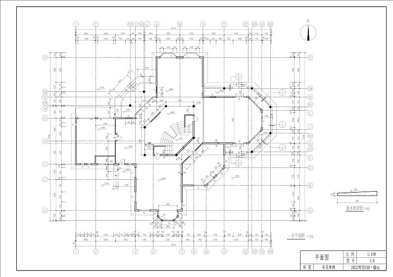 2022年全国职业院校技能大赛中职组 建筑CAD赛项模拟赛题（word版）01