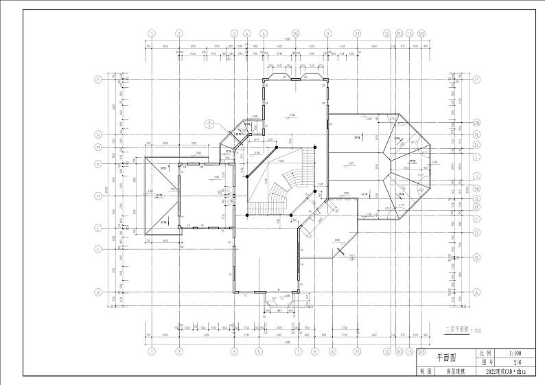 2022年全国职业院校技能大赛中职组 建筑CAD赛项模拟赛题（word版）02