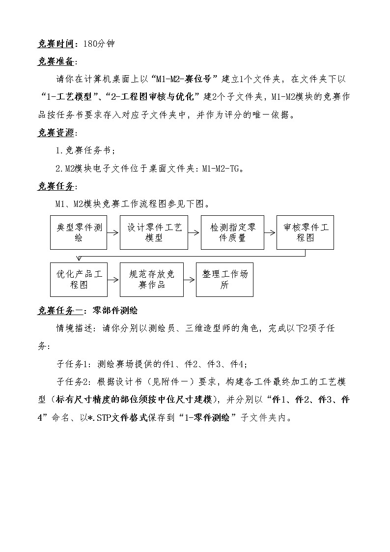 2022年全国职业院校技能大赛中职组 零部件测绘与CAD成图技术赛项模拟赛题（word版）02