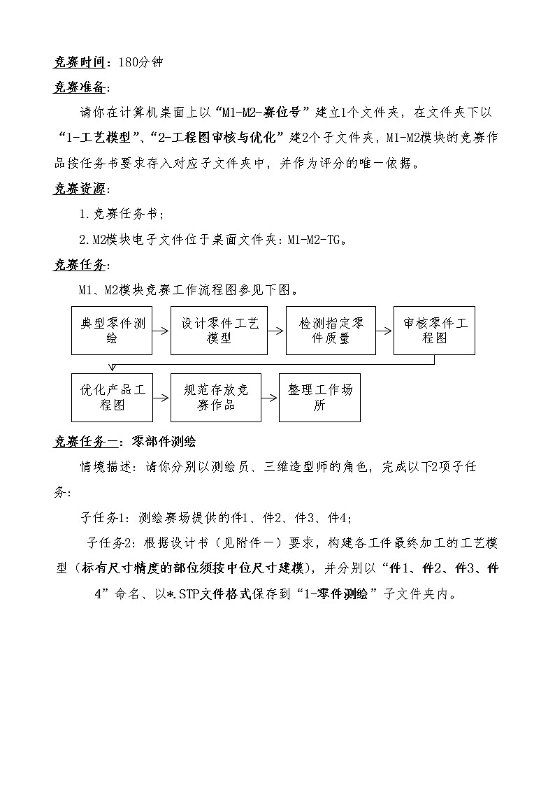 2022年全国职业院校技能大赛中职组 零部件测绘与CAD成图技术赛项模拟赛题（word版）02
